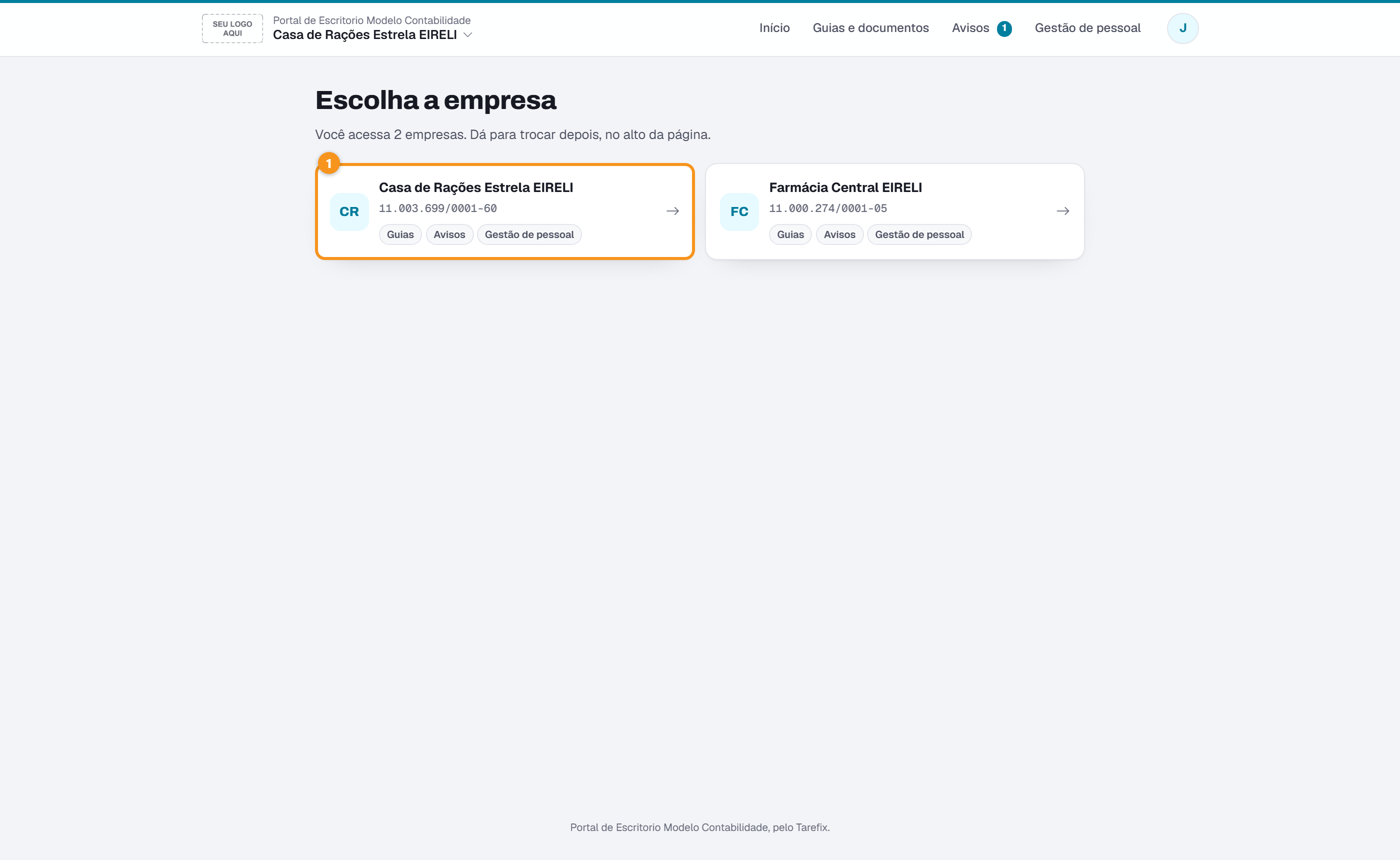 Quem cuida de várias empresas escolhe a empresa.